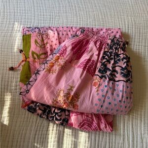 Pink Patterned Women's Pants